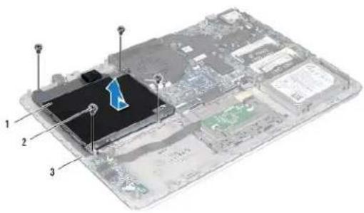 DELL XPS 15z - Entfernen des optischen Laufwerks - 1