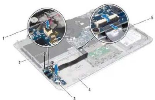 DELL XPS 15z - Entfernen der Audioplatine - 1