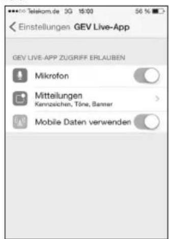 GEV CSS 9875 - Push Einstellungen - 1