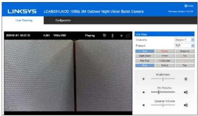 LINKSYS LCAM0336OD - Live Viewing - 1