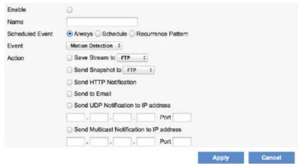 LINKSYS LCAM0336OD - NOTIFICATION SETTINGS - 1