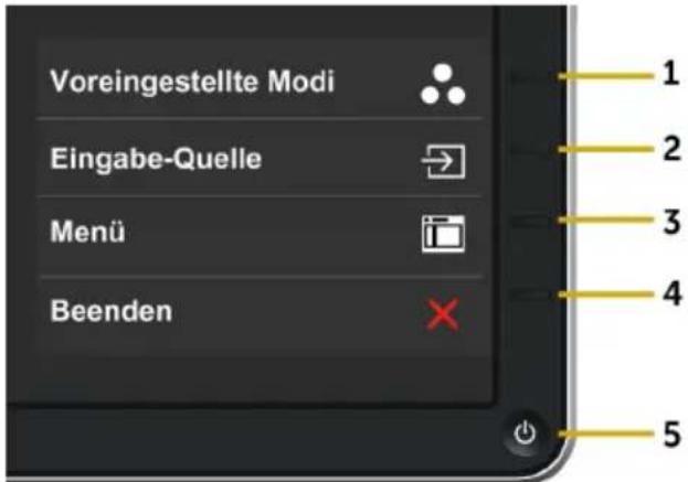 Voreingestellte Modi Eingabe-Quelle Menü Beenden 1 2 3 4 5