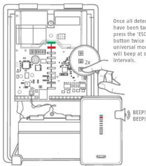 ABUS FUMO50025 - Configuring a universal module as a repeater - 16