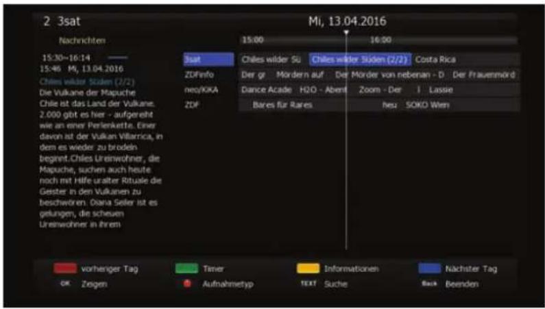 2 3sat Mi, 13.04.2016 Nachrichten 15:30-16:14 ———— 15:46 M, 13.04.2016 Chiles wilder Siden (2/2) Die Vulkane der Mapuche Chile ist das Land der Vulkane. 2.000 gibt es hier - aufgereht wie an einer Perlenkette. Einer davon ist der Vulkan Villarrica, in dem es wieder zu brodeln begret. Chiles Urenwohner, die Mapuche, suchen auch heute noch mit Hilfe uralter Rituale die Geister in den Vulkanen zu beschworen. Diana Seiler ist es gelungen, die scheuen Urenwohner in Ihrem 3sat ZDFinfo neo/KKA ZDF Chiles wilder Su Chiles wilder Siden (2/2) Costa Rica Der gr Mörden auf Der Mörder von nebenan - D Der Frauenmörd Dance Acade H2O - Abente Zoom - Der i Lassie Bares für Rares heu SOKO Wien vorheriger Tag Timer Informationen Nächster Tag OK Zegen Aufnahmetyp TEXT Suche Back Beenden