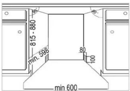min. 598 815 - 880 min. 600 80 100