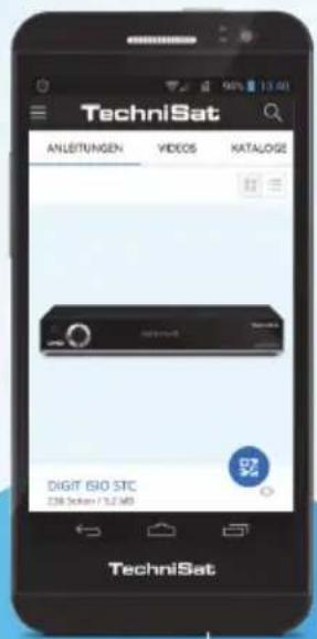 TechniSat ANLEITUNGEN VIDEOS KATALOGE DIGIT ISO STC 238 Schen / 12,4 MB TechniSat