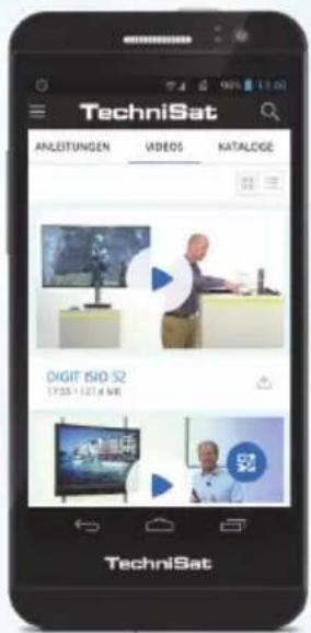 TechniSat ANLEITUNGEN VIDEOS KATALOGE DIGIT ISO 52 17:00:1234 MIE TechniSat