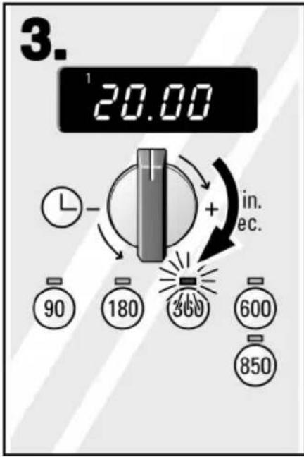 3. 20.00 in. ec. 90 180 360 600 850