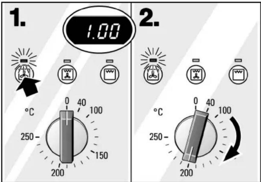 1. 1.00 °C 0 40 100 250 150 200 2. 2. °C 0 40 100 250 200