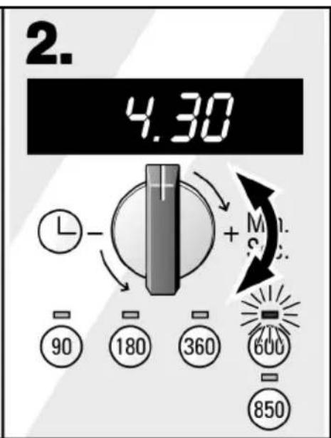 2. 4.30 - + Min 90 180 360 600 850
