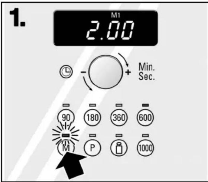 1. M1 2.00 Min. Sec. 90 180 360 600 M P 1000