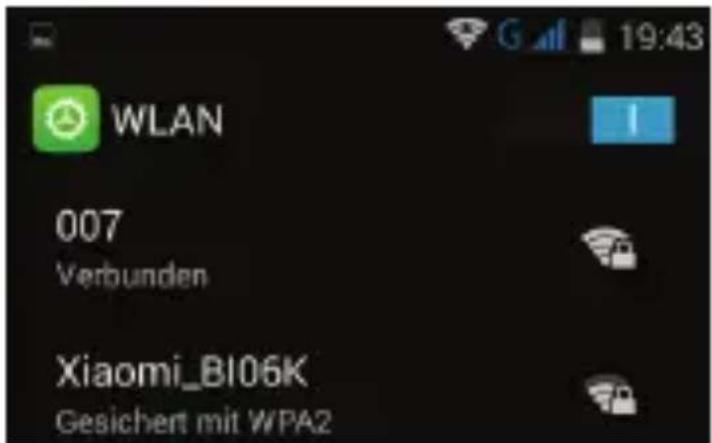 WLAN 007 Verbunden Xiaomi_BI06K Gesichert mit WPA2