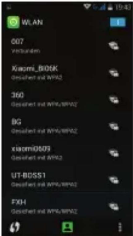 WLAN 007 Verkunden Kiaomi_Bi06K Gesichert und WPA2 360 Gesichert und WPA/BPA2 BG Gesichert und WPA/BPA2 xiaomi0503 Gesichert und WPA2 UT-B0SS1 Gesichert und WPA/BPA2 FXH Gesichert und WPA/BPA2