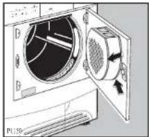 ZANUSSI TCE 7224 e - Reinigung des Siebbereichs in der Innentür - 1