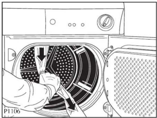 ZANUSSI TDE 4224 - Entfernen der Transportsicherung - 2
