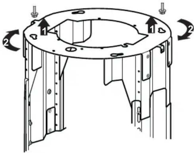 ZANUSSI ZHC 590 - FIJACION ARMAZON - 1