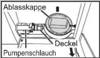 Ablasskappe Deckel Pumpenschlauch