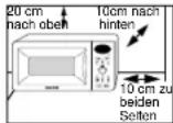SAMSUNG C100BM - Dieses Mikrowellengerät kann praktisch überall aufgestellt werden (Küchenarbeitsfläche oder Küchenregal, Teewagen, Tisch). - 1