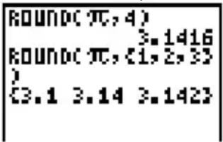 TEXAS INSTRUMENTS TI-80 - ROUND( - 1
