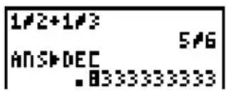TEXAS INSTRUMENTS TI-80 - ▶DEC - 1