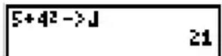 TEXAS INSTRUMENTS TI-80 - Speichern von Werten in Variablen - 1