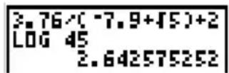 TEXAS INSTRUMENTS TI-80 - Eingabe von Ausdrücken - 3