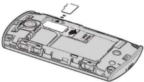 CASIO Liquid Mini E310 - Einsetzen einer SIM-Karte oder microSD-Karte - 2