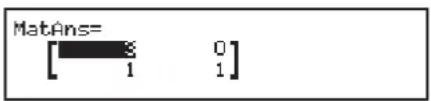 MatAns= [3 0] 1 1]