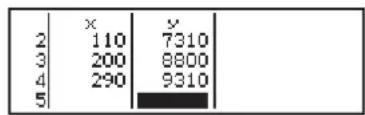 CASIO FX-991DE X - Berechnen statistischer Werte aus den eingegebenen Daten - 7