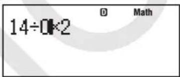 14÷0×2 D Math