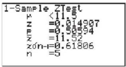 CASIO FX-9750GA Plus - • 1-Stichproben-Z-Test - 3