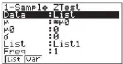 CASIO FX-9750GA Plus - • 1-Stichproben-Z-Test - 1