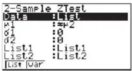 CASIO FX-9750GA Plus - • 2-Stichproben-Z-Test - 1