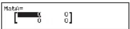 MatA= [0 0] 0 0]