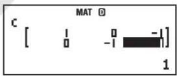 CASIO FX-87DE Plus - Zuweisen von neuen Daten zu einer Matrixvariablen: - 2