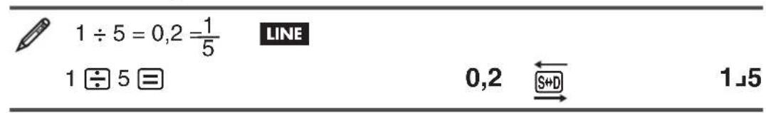 CASIO FX-85DE Plus - Umschalten der Rechenergebnisse - 2