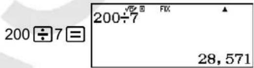 CASIO FX-82DE Plus - Zahlenformat: Fix oder Sci - 3