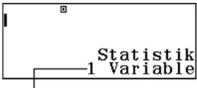 CASIO FX-82DE Plus - Bildschirm für statistische Berechnungen - 1