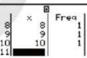 CASIO FX-82DE Plus - Beispiele für einzelne Variablen für die Statistische Berechnung - 2