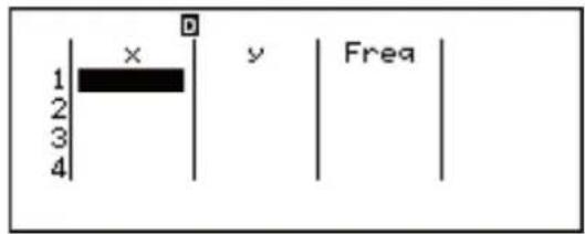 CASIO FX-82DE Plus - Freq (Häufigkeit)-Spalte - 2