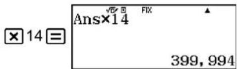 CASIO FX-82DE Plus - Zahlenformat: Fix oder Sci - 5