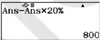 CASIO FX-82DE Plus - Prozentrechnungen - 8