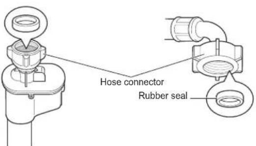 Hose connector Rubber seal