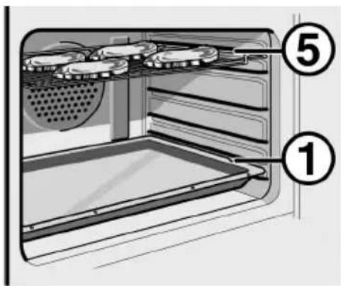Diagram of a microwave oven with labeled parts showing interior and exterior views