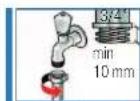 SIEMENS WM16S760 - Wasserzulaufschlauch: - 2