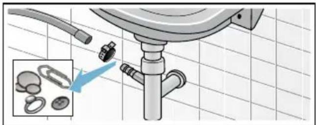 SIEMENS IQ300 iSensoric WM14N090 - Ablaufschlauch am Siphon verstopft - 1