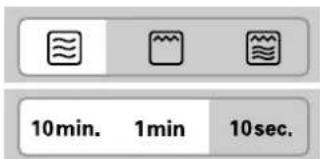 10min. 1min 10sec.