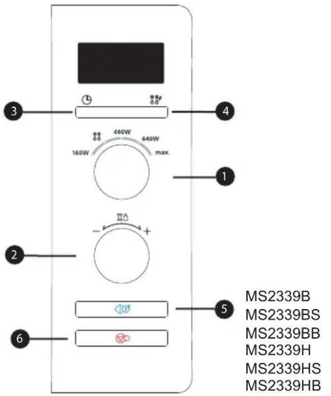 LG MG6339BB - Bedienfeld - 1