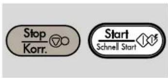 Stop Korr. Start Schnell Start