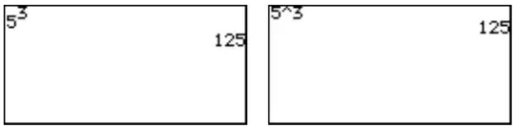 5³ 125 5³ 125